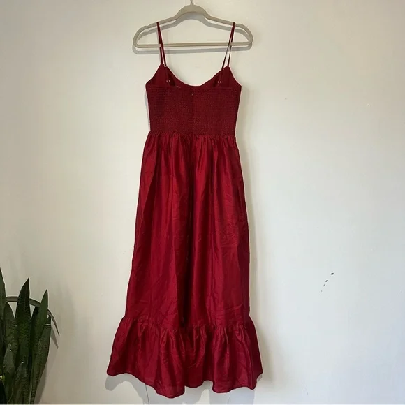New Anthropologie Hutch Carmichael Maxi Dress Red - Picture 6 of 8